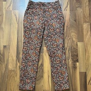 Floral Patterned Skinny Pants